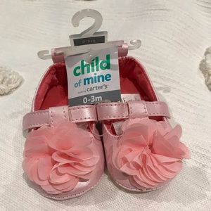 Carters baby girl ballet flats pink